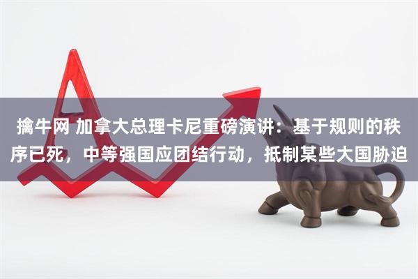 擒牛网 加拿大总理卡尼重磅演讲：基于规则的秩序已死，中等强国应团结行动，抵制某些大国胁迫